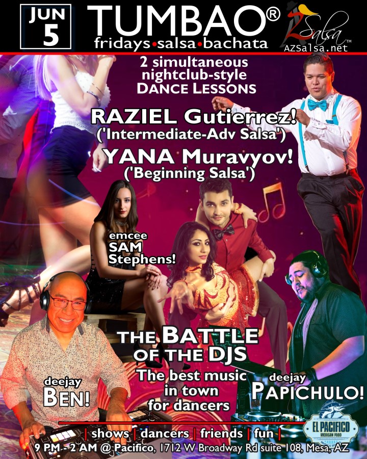 TUMBAO Fridays ~Yana M, Raziel G, Dj Ben, Dj Papichulo! 🔥💃🕺🍻🍷🍹
